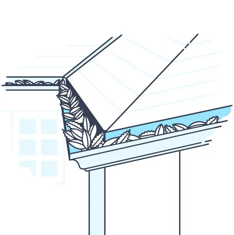 Gutter Cleaning Illustration